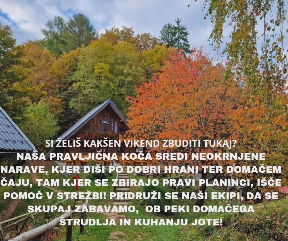 Med člani društva iščemo ljudi za pomoč na koči